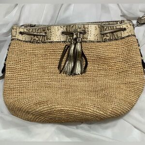 Coach Madison Straw Handbag Tote